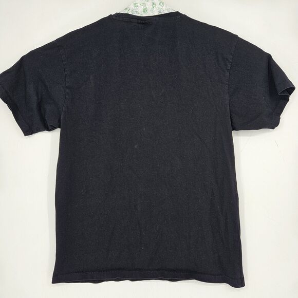 Rebel Vengeance Shirt Mens Large Black Skulls Thunder Graphic Tee Short Sleeve L - Picture 3 of 9